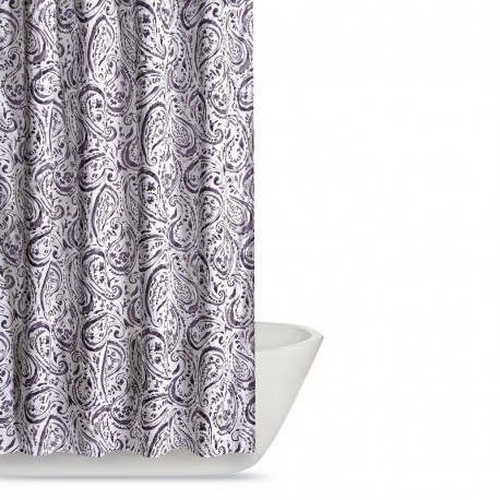 Truly Soft Watercolor Paisley Eggplant Shower